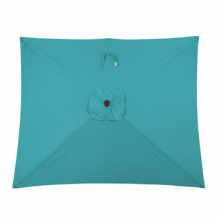 Rectangular Patio Umbrella With Crank Tilt, Polyester UV-Resistant Canopy