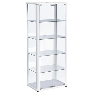 Nevra - 4 Shelf Display LED Curio Cabinet