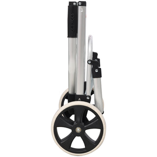 Foldable Shopping Trolley With Wheels And Removable Waterproof Bag - Black