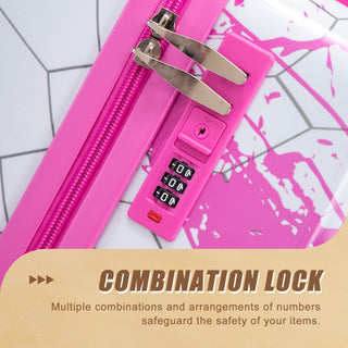 Luggage With Combination Lock, Lightweight Carry-On Suitcase