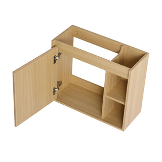 Wall Mounted Bathroom Vanity With Sink & Soft Close Door