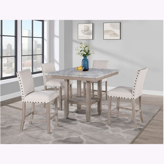 Claui - Bar Table And Bar Stools - Natural