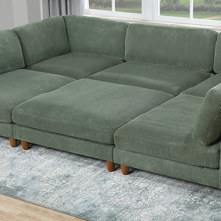 Armless Chair For Living Room - Sage