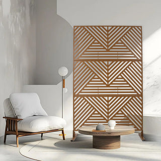 Freestanding Outdoor & Indoor Freestanding Metal Privacy Screen