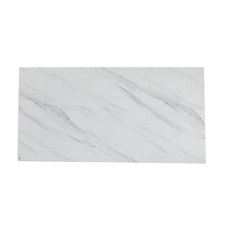 Rectangular Dining Table - Gray / White