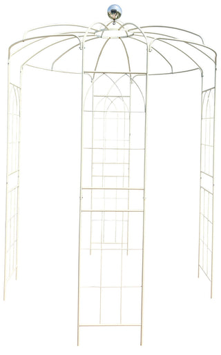 Metal Garden Arch Iron Garden Arbors Gazebo Dia High Birdcage Shape Pergola Pavilion For Wedding Ceremony