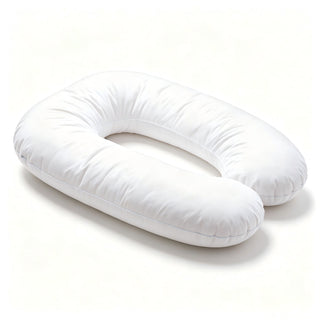 U - Shape Pregnancy Body Pillow For Side Sleeper Support - White
