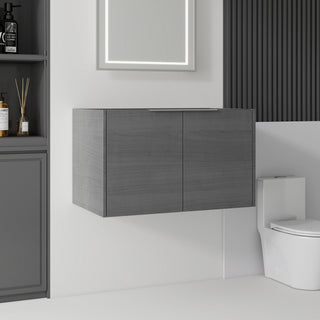 Floating Bathroom Vanity Cabinet With Soft Close Double Doors, Spacious Interior Storage, Wall Mounted, Cabinet Only