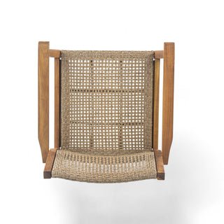 Amaris Outdoor Patio 7Pcs Acacia Wood Dining Set With Faux Wicker Chairs In Teak