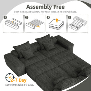 Modern Oversized Diy Combination Modular Sectional Sofa With Pillows
