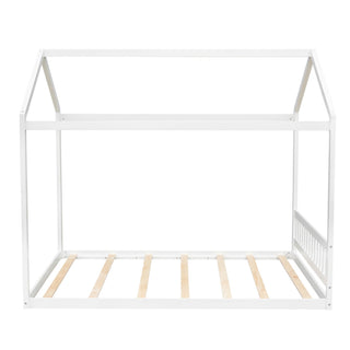Wooden House Bed With Headboard