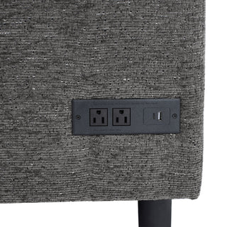 U-Shaped Sectional Sleeper Sofa With Ample Storage Space, 2 Cup Holders And Charging Ports For Living Room