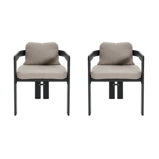 Pula - Patio Outdoor Aluminum Dining Chair (Set of 2)