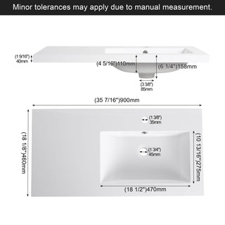 Bathroom Vanity Top With Integrated Sink