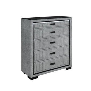 Isaiah - Upholstered Chest With LED Lighting