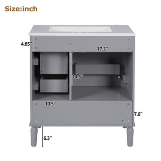 Traditional Bathroom Vanity Set With Soft Close Doors