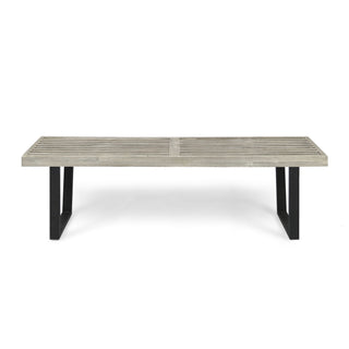 Intrinsic - Outdoor Dining Bench With Slat Top
