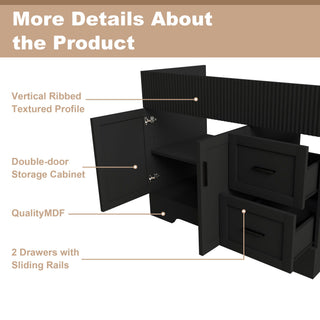 Modern Bathroom Vanity With 2 Drawers