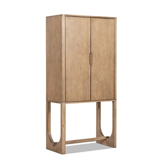 Nolan - Bar Cabinet With Wine Storage - Brown