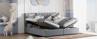 Upholstered Platform Bed With A Hydraulic Storage System