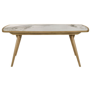 Teleli - 7 Piece Dining Set - Natural / Gray