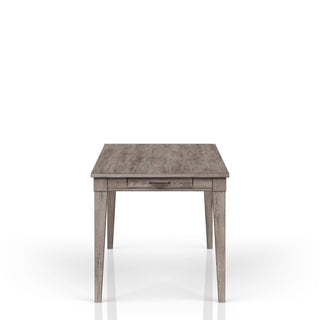 Rustic Dining Table 2 Storage Drawers And Leaf - Gray