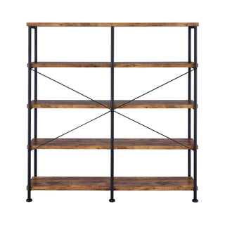 Double Wide Bookcase Shelves - Brown
