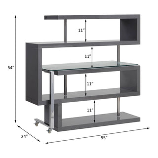 Buck II - Writing Desk With Bookshelf