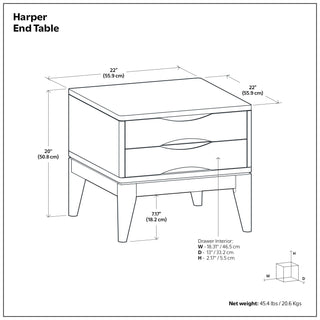 Harper - Handcrafted End Table