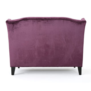 Nurturing - Upholstered Loveseat With Wing Back And Diamond Tufting