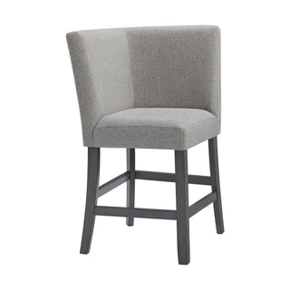 Seneca - Counter 3 Piece Corner Fabric Bench - Gray