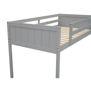 Low Loft Bed With Adjustable Ladder