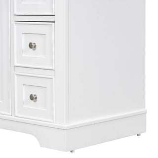 Modern Bathroom Vanity Base Only With 1 Cabinet And 6 Drawers