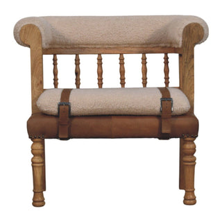 Strapped Hallway Bench