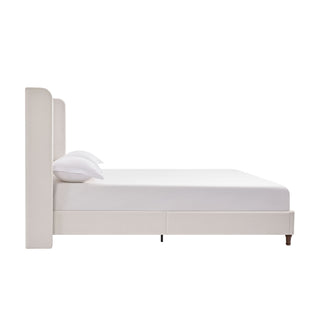 Harper - Tall Headboard Upholstered Bed / High Headboard / Elegant Simplicity / No Box Spring Needed