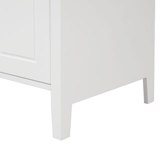 Modern Bathroom Vanity With Sink, Cabinet With 2 Drawers And Door, Adjustable Shelf