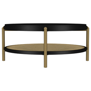 Benson - Round Table With Storage Shelf