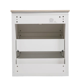 Double Sinks Bathroom Vanity Set With 2 Ceramic Basins