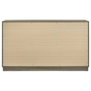 Edmondson - 9 Drawer Dresser With Hidden Jewelry Tray - Natural / Gray