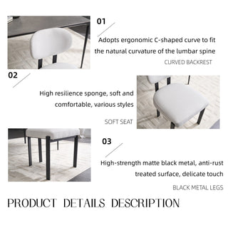 Dining Armless Chairs (Set of 2)