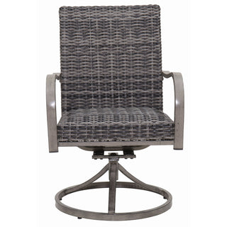 Outdoor Swivel Dining Chair (Set of 2) - Gray