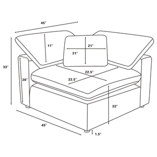 Segoura - 6 Piece Modular Sectional Sofa