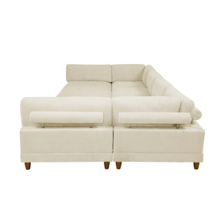 Modern Modular Sectional With Adjustable Back Support