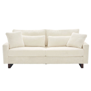 Modern Loveseat Sofa With 4 Pillows