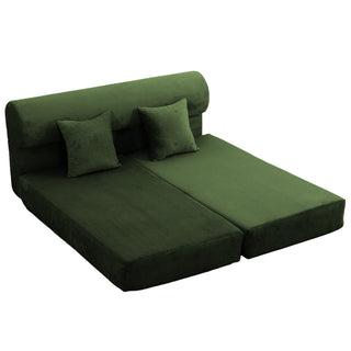 Convertible Sofa Bed, 2 Seater Fold Out Floor Couch