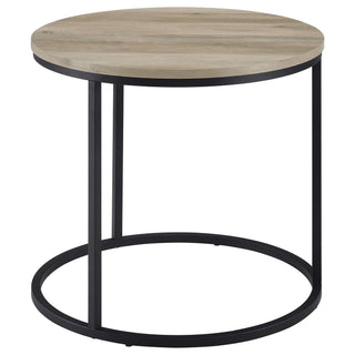 Arrize - Round Side End Table - Pine Wood