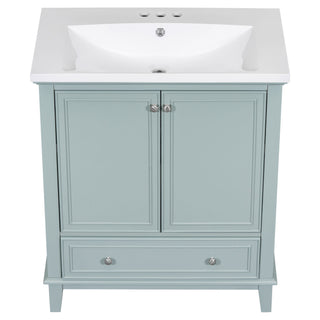 Modern Bathroom Vanity With Sink Combo, Multi Functional Cabinet With Doors And Drawer