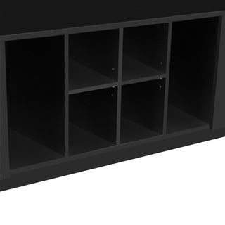 5 In 1 Entryway Bench With Coat Rack, 7 Sturdy Hooks, 2 Spacious Drawers And Adjustable Shelves