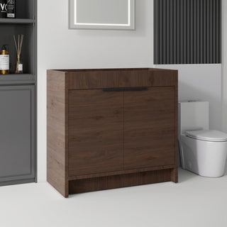 Freestanding Bathroom Vanity Cabinet With Soft Close Doors, Cabinet Only