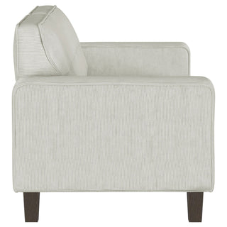 Xana - 2 Piece Upholstered Track Arm Sofa Set - Greige